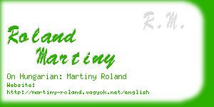 roland martiny business card